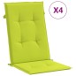 vidaXL Sillas de jardín reclinables y cojines 4 uds madera maciza teca vidaXL Sillas de jardín reclinables y cojines 4 uds madera maciza teca