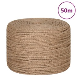 vidaXL Cuerda de yute 50 m de longitud y 4 mm de grosor