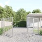 vidaXL Puerta de malla de jardín acero galvanizado plateado 300x175cm