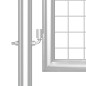 vidaXL Puerta de malla de jardín acero galvanizado plateado 300x175cm