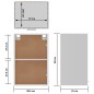 vidaXL Armario colgante cocina madera ingeniería blanco 39,5x31x60 cm vidaXL Armario colgante cocina madera ingeniería blanco 39,5x31x60 cm