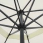 vidaXL Sombrilla aluminio blanco 500 cm vidaXL Sombrilla aluminio blanco 500 cm