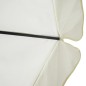 vidaXL Sombrilla aluminio blanco 500 cm vidaXL Sombrilla aluminio blanco 500 cm