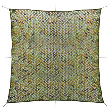 vidaXL Red de camuflaje con bolsa de almacenamiento verde 2x3 m