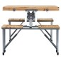 vidaXL Mesa de camping plegable con 4 asientos acero aluminio vidaXL Mesa de camping plegable con 4 asientos acero aluminio