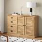 vidaXL Aparador con cajones VIGO madera maciza pino 113x40x75 cm vidaXL Aparador con cajones VIGO madera maciza pino 113x40x75 cm