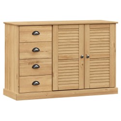 vidaXL Aparador con cajones VIGO madera maciza pino 113x40x75 cm