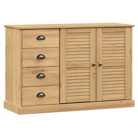 vidaXL Aparador con cajones VIGO madera maciza pino 113x40x75 cm