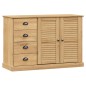 vidaXL Aparador con cajones VIGO madera maciza pino 113x40x75 cm vidaXL Aparador con cajones VIGO madera maciza pino 113x40x75 cm