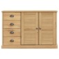 vidaXL Aparador con cajones VIGO madera maciza pino 113x40x75 cm vidaXL Aparador con cajones VIGO madera maciza pino 113x40x75 cm