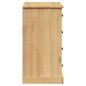 vidaXL Aparador con cajones VIGO madera maciza pino 113x40x75 cm vidaXL Aparador con cajones VIGO madera maciza pino 113x40x75 cm