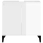 vidaXL Armario de lavabo madera contrachapada blanco brillo 58x33x60cm vidaXL Armario de lavabo madera contrachapada blanco brillo 58x33x60cm