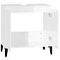 vidaXL Armario de lavabo madera contrachapada blanco brillo 58x33x60cm vidaXL Armario de lavabo madera contrachapada blanco brillo 58x33x60cm