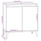 vidaXL Armario de lavabo madera contrachapada blanco brillo 58x33x60cm vidaXL Armario de lavabo madera contrachapada blanco brillo 58x33x60cm