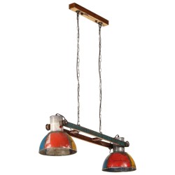 vidaXL Lámpara colgante industrial multicolor E27 25 W 111 cm