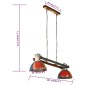 vidaXL Lámpara colgante industrial multicolor E27 25 W 111 cm vidaXL Lámpara colgante industrial multicolor E27 25 W 111 cm