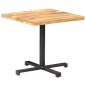 vidaXL Mesa de bistró cuadrada madera de mango rugosa 80x80x75 cm vidaXL Mesa de bistró cuadrada madera de mango rugosa 80x80x75 cm