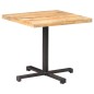 vidaXL Mesa de bistró cuadrada madera de mango rugosa 80x80x75 cm vidaXL Mesa de bistró cuadrada madera de mango rugosa 80x80x75 cm