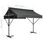 vidaXL Toldo de pie independiente gris antracita 300x300 cm vidaXL Toldo de pie independiente gris antracita 300x300 cm