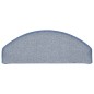 vidaXL Alfombras de peldaños de escalera 15 uds gris azul 65x24x4 cm vidaXL Alfombras de peldaños de escalera 15 uds gris azul 65x24x4 cm