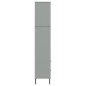 vidaXL Librería con 2 cajones OSLO madera maciza gris 60x35x180 cm vidaXL Librería con 2 cajones OSLO madera maciza gris 60x35x180 cm