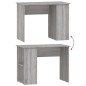 vidaXL Escritorio de madera contrachapada gris Sonoma 100x55x75 cm vidaXL Escritorio de madera contrachapada gris Sonoma 100x55x75 cm