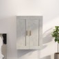 vidaXL Armario de pared contrachapada gris hormigón 69,5x32,5x90 cm 