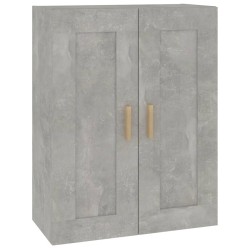 vidaXL Armario de pared contrachapada gris hormigón 69,5x32,5x90 cm 