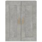 vidaXL Armario de pared contrachapada gris hormigón 69,5x32,5x90 cm 