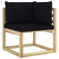 vidaXL Set de muebles de jardín 10 pzas con cojines madera impregnada vidaXL Set de muebles de jardín 10 pzas con cojines madera impregnada
