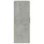 vidaXL Armario de pared contrachapada gris hormigón 69,5x32,5x90 cm 