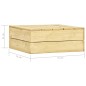 vidaXL Set de muebles de jardín y cojines 2 pzas madera pino impregnada vidaXL Set de muebles de jardín y cojines 2 pzas madera pino impregnada