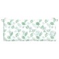 vidaXL Cojín para banco de jardín tela estampado de hojas 120x50x7 cm vidaXL Cojín para banco de jardín tela estampado de hojas 120x50x7 cm