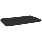 vidaXL Sofá de palets 2 plazas cojines madera pino impregnada negro vidaXL Sofá de palets 2 plazas cojines madera pino impregnada negro