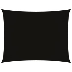 vidaXL Toldo de vela rectangular tela Oxford negro 2,5x4 m