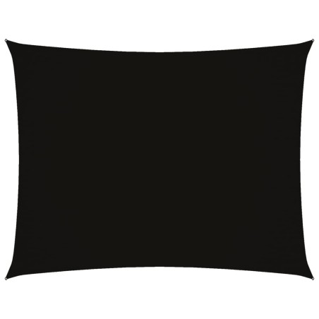 vidaXL Toldo de vela rectangular tela Oxford negro 2,5x4 m