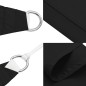 vidaXL Toldo de vela rectangular tela Oxford negro 2,5x4 m