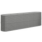 vidaXL Jardinera arriate acero recubrimiento polvo gris 224x40x68 cm vidaXL Jardinera arriate acero recubrimiento polvo gris 224x40x68 cm