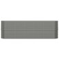 vidaXL Jardinera arriate acero recubrimiento polvo gris 224x40x68 cm vidaXL Jardinera arriate acero recubrimiento polvo gris 224x40x68 cm