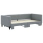 vidaXL Sofá cama nido tela gris claro 90x200 cm vidaXL Sofá cama nido tela gris claro 90x200 cm