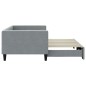 vidaXL Sofá cama nido tela gris claro 90x200 cm vidaXL Sofá cama nido tela gris claro 90x200 cm