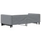 vidaXL Sofá cama nido tela gris claro 90x200 cm vidaXL Sofá cama nido tela gris claro 90x200 cm