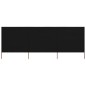 vidaXL Paravientos de playa de 3 paneles tela negro 400x120 cm vidaXL Paravientos de playa de 3 paneles tela negro 400x120 cm