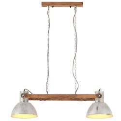 vidaXL Lámpara colgante industrial 25 W plateada 109 cm E27