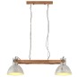 vidaXL Lámpara colgante industrial 25 W plateada 109 cm E27 vidaXL Lámpara colgante industrial 25 W plateada 109 cm E27