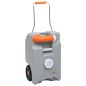 vidaXL Depósito de agua con ruedas para camping gris 25 L vidaXL Depósito de agua con ruedas para camping gris 25 L
