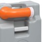 vidaXL Depósito de agua con ruedas para camping gris 25 L vidaXL Depósito de agua con ruedas para camping gris 25 L