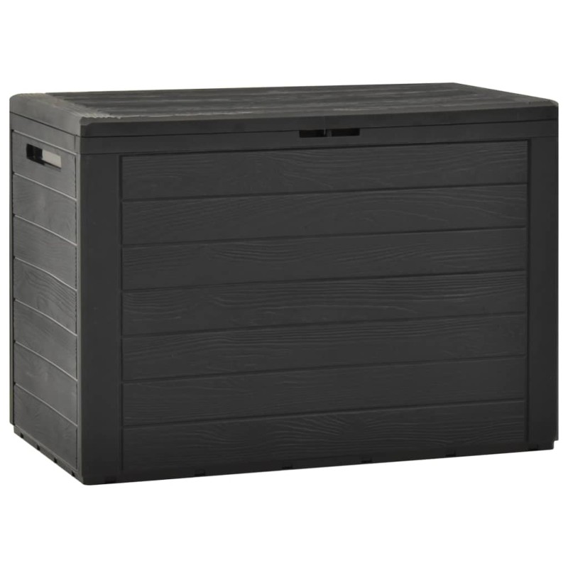 vidaXL Caja de almacenamiento de jardín gris antracita 78x44x55 cm vidaXL Caja de almacenamiento de jardín gris antracita 78x44x55 cm