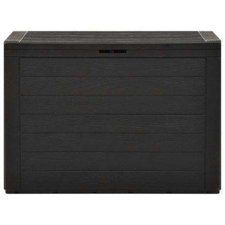 vidaXL Caja de almacenamiento de jardín gris antracita 78x44x55 cm