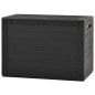 vidaXL Caja de almacenamiento de jardín gris antracita 78x44x55 cm vidaXL Caja de almacenamiento de jardín gris antracita 78x44x55 cm